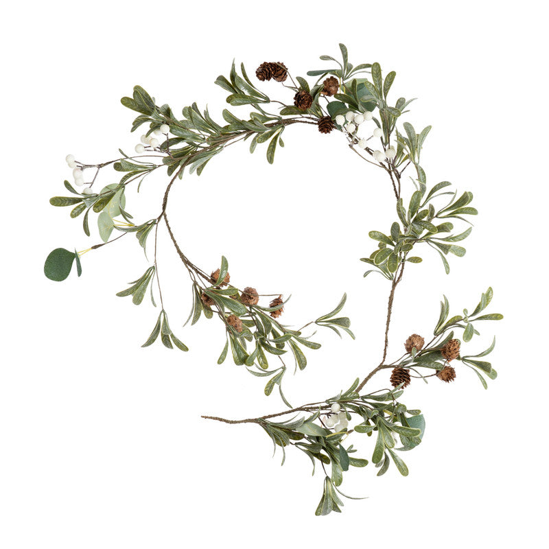 Mistletoe & Cone Garland 125cm
